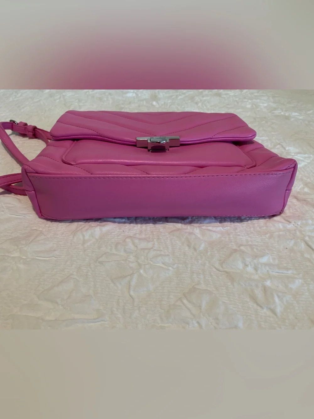 a new day Hot Pink Quilted Crossbody Shoulder Bag